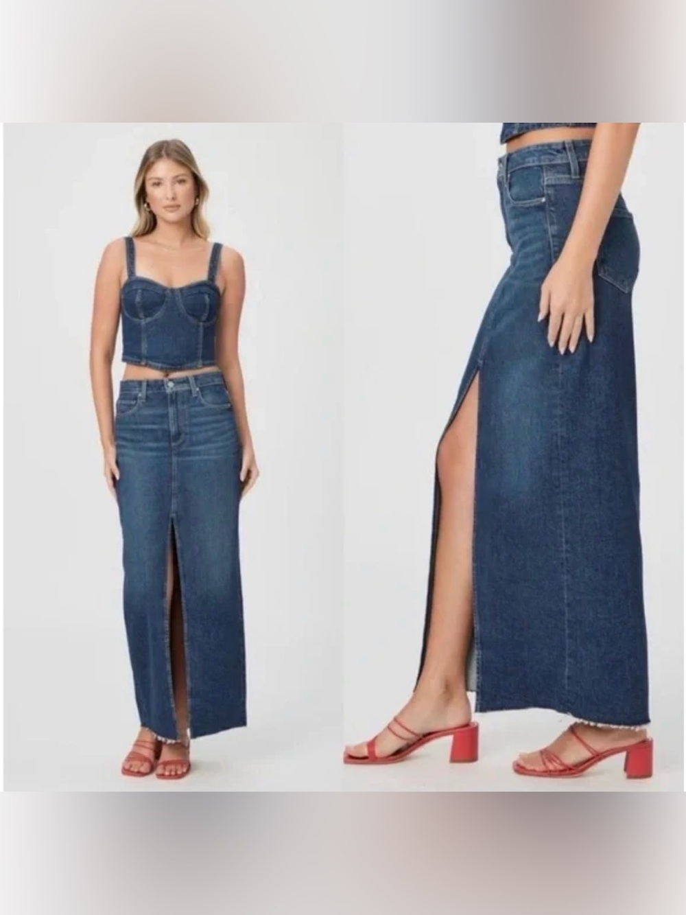 NWT Paige Denim Maxi Skirt - Size 10/30 - Picture 6 of 6